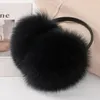 Ear Muffs Style Luxury Ladies Fur Earmuffs Winter Women Warm Real Girl s Earlap Ultra Large Plush Earmuff 231219