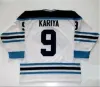 Aangepaste heren #9 PAUL KARIYA Maine Black Bears Jersey 1993 NCAA Throwback Hockey Jersey Vintage K1 sportkleding wit blauw of gepersonaliseerd elke N 36