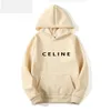 Designer di uomini con cappuccio da uomo Cel Womens Women and and Men Hooded Hoodie 2023 Autunnowinter Nuova lettera stampata alla moda alla moda Pullover allaccia