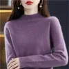 Women's Sweaters Nouveau pull en cachemire automne hiver 100% Pure laine chemises à bascule pour femmes pull tricoté évidé tricots doux JumpersL231213