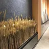 Fleurs décoratives 100 pcs tiges de blé séchées naturelles pointes sèches pour la décoration bouquet boho tables de maison décoration de cheminée de fête de mariage