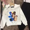 Baby Hoodie Kinderkleding Baby Sweater Beer Patroon 4 Styles Girls jongens jongens lange mouwen fasion design lente herfst winterkleding