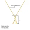 Pingente colares vintage cor de ouro A-Z letra inicial para mulheres homens metal simples colar 2023 na moda jóias presentes atacado
