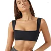 Yoga Outfit Women Soft Compression Firm Control Supportive Square Neck Sports Bra Fitness Outdoor Climbing