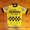 Magliette e camicette Peugeot Giallo Mens Cycling Jersey Ropa Ciclismo Ciclismo Camicie MTB Bike Magliette E Camicette Vestiti Della Bicicletta 2024 Ciclo Uniforme2XS6XL A53