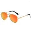 Sonnenbrille Lila Spiegel polarisierte Fahrer Frauen 2023 Doppelbrücke Outdoor Einkaufsschatten Vintage Red Uv400