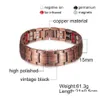 Chain Pure Copper Bracelet Men Energy Germanium Magnetic Vintage Hologram Link Bracelets For Arthritis 2106192590 Drop Delivery Jewel Dh2Mw