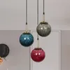 Lâmpadas pendentes nórdico design moderno gypsophila vidro colorido luzes led para sala de estar bar balcão mesa de café arte deco pendurado lâmpada