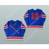 Gdsir Custom SALEM ROANOKE REBELS BLEU TIE DOWN JERSEY DE HOCKEY NOUVEAU Top Ed S-M-L-XL-XXL-3XL-4XL-5XL-6XL