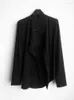 Men's Tracksuits Dark Avant-Garde Style Clothes Deconstructed Diagonal Front Asymmetric Yamamoto Long Sleeve Shirt