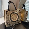 Yeni Etnik Stil Moda Üniversite Öğrencileri İçin Mommy Bag Sınıf El Çantası Büyük Kapasiteli Keten Bir Omuz Tote Çanta Kadınlar FMT-4109