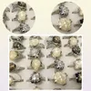 Whole Fshion 30pcslot Vintage Shell Rings Mixed sizes and shapes women fashion jewelry rings6024780