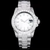 Diamond Mens Watch 8215 Ruch Automatyczny mechaniczny 42 mm Montre de Luxe Pasek ze stali nierdzewnej Wodoodporne zegarki Wysokiej jakości zegarki