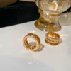 Anel de strass com rebite de prata esterlina 925 de alta qualidade para mulheres anel charmoso top qualtiy amplo
