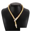 Pendant Necklaces 2023 Trend Fashion Punk Personality Hip-Hop Style Necklace Trendy Cool Inlaid Micro-Inlaid Uni Drop Delivery Jewelry Ot370