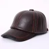 Czapki piłki dla dorosłych baseballowa czapka męska jesień i zima kapelusz na świeżym powietrzu Oryginalny skóra szczytowy prezent 5 kolorów b-7286