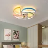 Ceiling Lights Children's Fan Bedroom Cards Ventilation Rooms LED Lamps Invisible For Living Room