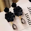 Dangle Chandelier Delysia King 2021 Tren Women Temperament Flower She Earrings Simple Water Drop Versatile EardropL231219