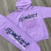 Sudadera con capucha para hombre, color morado, Sp5der 555555 2023ss, jersey para hombre y mujer, joven Mob Spider Web Star Letter Y553