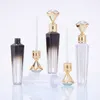 Diamant DIY Lip Gloss Tubes flaskor Rensa tomma lipglossar Tube Läppar Gloss Travel Bottle Packaging Containrar Refillerbara