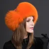 Chapeaux de trappeur en fourrure naturelle, bombardier chaud d'hiver pour femmes, casquettes d'oreille authentiques, de luxe, qualité russe, véritable chapeau 231218