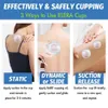 Massageador traseiro Silicone Vacuum Cupping Set Massageador para copos traseiros Guasha Cup Body Suction Ventosas Anti-Celulite Skin Lift Cupping Jars Slim 231218