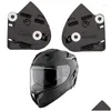 Casques de moto 1 paire de visière de base blindée pour FF327 plaque latérale motos montures de lentilles pièce de remplacement E8BC Drop Delivery AU Otfgy