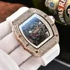 Diamant nouvelle personnalité creuse tête de tigre montre en céramique huile quartz marche unisexe watch321O