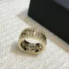 Hoge kwaliteit sieraden Xiaoxiangfeng holle letter water diamanten ring vrouwelijk