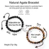 Wholesale Valentine's Day Gifts Handmade Healing Natural Stone Couple Magnetic Bracelets