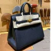 10a Top Handwork Designer Tygväska Handväska för kvinnor Lyxig hand sömnad Togo äkta läderhandväskor med bivaxtråd effini grossist