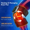 Full Body Massager Thermische schoudermassager 3 in 1 voor knie Schouder Elleboog Verwarmd Fysiotherapie Draadloze steunbrace Riem Artritis Pijnverlichting 231218