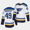 Blues Hockey 47 Torey Krug Jersey 72 Justin Faulk 49 Ivan Barbashev 4 Nick Leddy 45 Jimmy Snuggerud 89 Pavel Buchnevich 77 Niko Mikkola 20 B 31