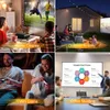 Projektörler Wewatch V50 Taşınabilir 5G WiFi Projector Mini Smart Real 1080p Full HD Film ProYector 200 '' Büyük Ekran LED Bluetooth Projektörleri 231218