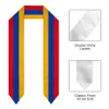 Sciarpe Sciarpa con bandiera dell'Armenia Stampa superiore Fusciacca di laurea Stola Studio internazionale all'estero Accessorio per feste unisex per adulti268b