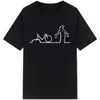 T-shirt da uomo The Line Osvaldo Cavandoli TV Uomo Donna Stile Streetwear Tee Camicia di moda Girocollo Casual Tops Estate Camiseta