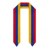 الأوشحة Armenia Flag Scarf Top Print Terguation Sash Stole International Study Abourt Adult Comple Usisex Party Accessory268b