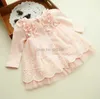 Mädchenkleider Frühling und Herbst 0-2 Jahre Babykleidung Blumenspitze Schöne Prinzessin Neugeborenes Baby Tutu Kleid Säuglingskleider Vestido Infantil