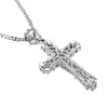 Diamentowy cross Cross Cross Fashion Mode Mat Hip Hop Naszyjnik