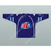 Personalizado AZUL PHILIPPE LALUMIERE 61 LE NATIONAL DE QUEBEC HOME HOCKEY JERSEY NUEVO Top cosido S-M-L-XL-XXL-3XL-4XL-5XL-6XL