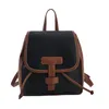 School Bags 2023 Fashion Simple Backpack For College Students Korean Y2k Pu Leather Drawstring Cute Office Lady Mochilas