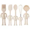 Bakeware Tools Creative användbar silikonbakning Set Hushåll Non Stick Tool Cartoon Men Design Cookware Kit