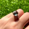 Anéis de banda clássicos gotas de água estilo doce anel roxo cristal para mulheres 19 cores moda jóias banhado a ouro 231218