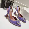 Klasik Kadınlar Elbise Ayakkabı İyi Kaliteli İpeksi Yüzey Kadın Tasarımcı Seksi Parti Yüksek Topuk Ayakkabıları Bayanlar Rahat Pompalar Parlayan Elmas Düğün Ayakkabıları A05466