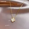 Clover Necklace For Women New Trendy And Cool Style Neckchain Unique Design Collar Chain Light