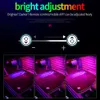 Ny dekorativa lampor App Car Sticker Musik Wireless Remote Interior Ambient LED Light Atmosphere Decorative Lamp Sound Control för BMW VW E46 90 Audi