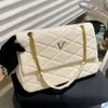 Nuovo designer di marca Kate Borsa a tracolla Borsa a catena Borsa a tracolla con patta da donna Borsa a tracolla classica in pelle con diamanti in pelle di lusso 231219