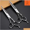 Hair Scissors Hair Scissors Mizutani Professional Barber Tools Salon Cutting Thinning Shears Set Of 60 Inch 230706 Drop Delivery Hair Dhdhi
