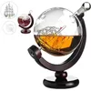 Strumenti da bar 850ml Grande globo di vetro rotondo Liquore Decanter Regalo Bottiglia di whisky Porta decanter per vino 231218