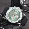 Nowy gorący zegarek ekonomiczny retro Three Eye Dialmen Watch Economy Projektant Luksusowy mężczyźni Watch Kwarc Ruch B01